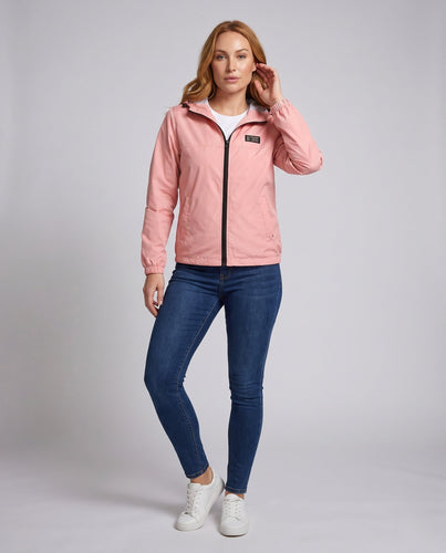Leichte Damen-Hooded Windbreaker mit atmungsaktivem Futter und Reißverschluss Shop Nory