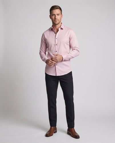 Hemd für Herren mit taillierter Passform, Cutaway-Kragen und elastischem Stretch Shop Nory