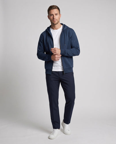 Herren Zip Hoodie in entspannter Oversize-Passform mit durchgehendem Reißverschluss und Reißverschlusstaschen Shop Nory