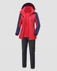 Herren Helles Rot + Schwarz