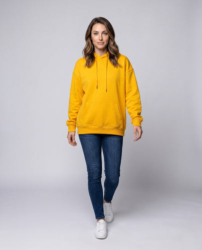 Damen Oversize Hoodie in Relaxed Fit mit Kängurutasche Shop Nory