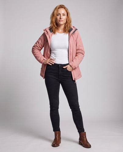 Damen Softshell-Parka mit abnehmbarer Fleece-Innenjacke und verstellbarer Kapuze Shop Nory