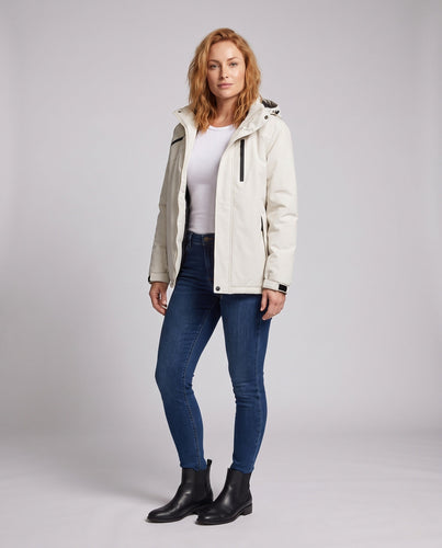 Damen vielseitiger Kapuzenparka mit wärmendem Fleece-Futter und wasserabweisender Oberfläche Shop Nory