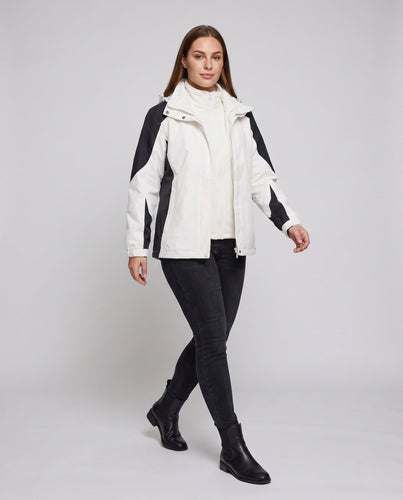 Damen Zwei-Piece Softshell Regenjacke mit abnehmbarer Fleece-Innenjacke Shop nory