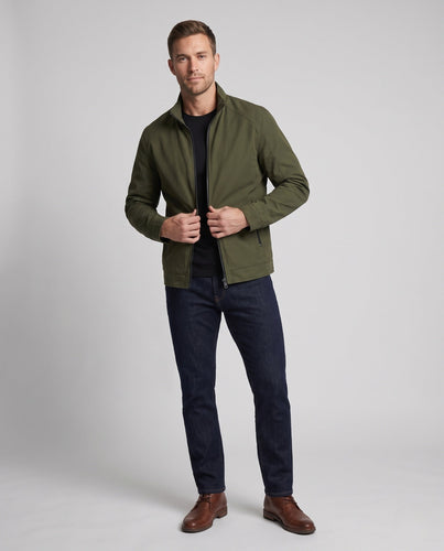 Herren Freizeit Canvas Blouson mit Stehkragen, Reißverschlusstaschen und wärmendem Fleece-Futter Shop nory
