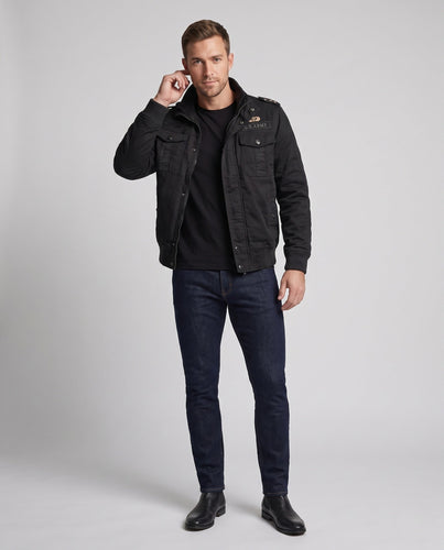 Herren isolierte Field Bomberjacke mit Teddy-Fleece-Futter und Klappentaschen Shop nory