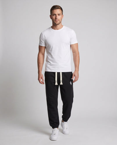 Herren gefütterte Fleece Jogginghose mit Kordelzug, elastischen Bündchen und Astronauten Druck Shop nory