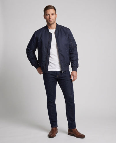 Herren gepolsterte Bomberjacke mit Utility-Armtasche und wärmender thermischer Isolierung Shop nory