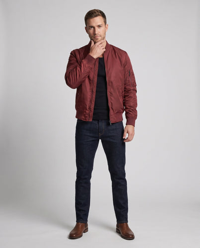 Herren isolierte Nylon Bomberjacke mit Utility-Tasche am Ärmel und gerippten Bündchen Shop nory