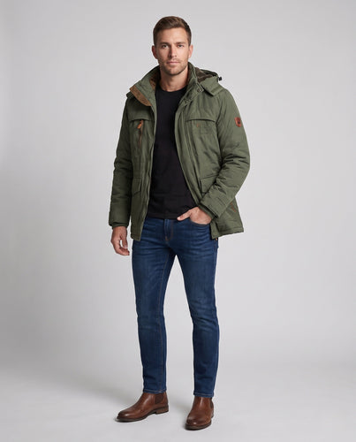 Herren kurze gepolsterte Feldblouson mit gesteppter thermischer Futter und Klappentaschen Shop nory