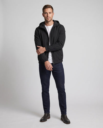 Leichte Herren Windjacke mit Kapuze, elastischen Bündchen und verdecktem Reißverschluss Shop nory