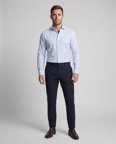 Herren Elegantes Langarmhemd mit feiner Struktur Shop Nory