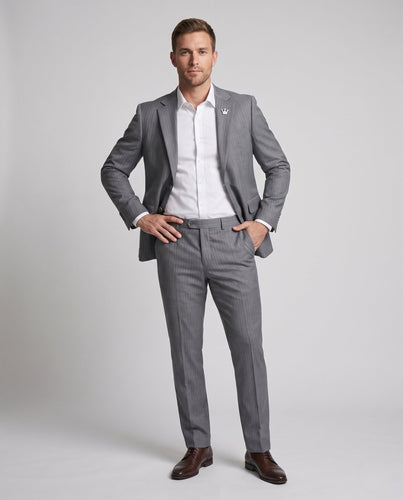 Herren Modernes Anzugset mit feinen Streifen Shop Nory