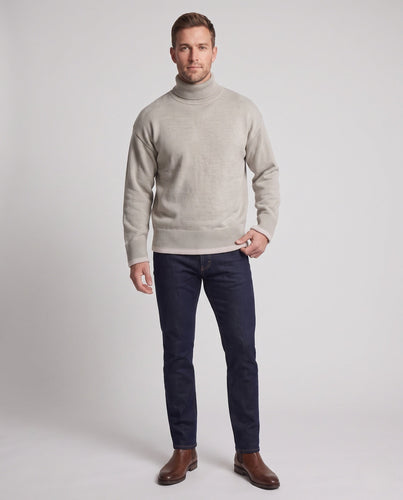 Herren Gemütlicher Stehkragenpullover aus weichem Material Shop Nory