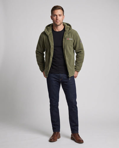 Herren Bequeme und Warme Fleecejacke Shop Nory