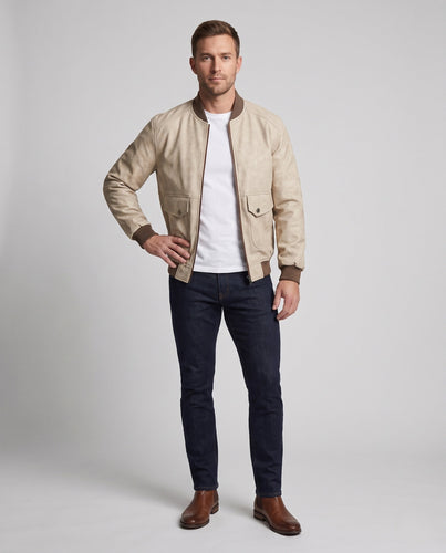 Herren Mode Bomberjacke Aus Kunstleder Shop Nory