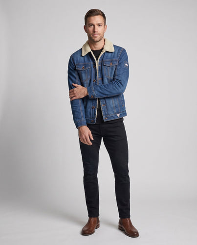 Herrenmode Jeansjacke mit Teddyfutter Shop Nory