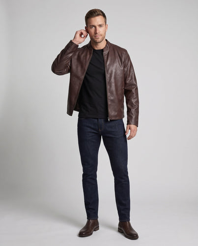Herrenmode Kunstlederjacke Shop Nory