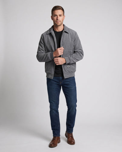 Herrenmode Übergangsjacke aus Ripstop-Material mit gemütlichem Futter Shop Nory