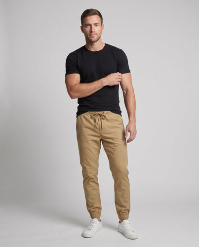 Herren Slim Fit Chino Jogger mit elastischem Bund und Kordelzug Shop Nory