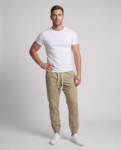 Herren Leichte Elastische Jogginghose mit Kordelzug und Knöchelsaum Shop Nory