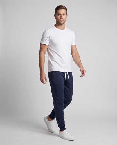 Herren Slim-Fit French Terry Jogger mit Kordelzug und elastischen Bündchen Shop Nory