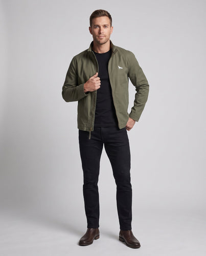 Herren Übergangsjacke mit Stehkragen und verdecktem Reißverschluss Shop Nory