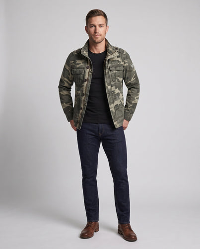 Herren Utility Parka mit Kapuze, gesteppte Fütterung und mehreren Taschen Shop Nory