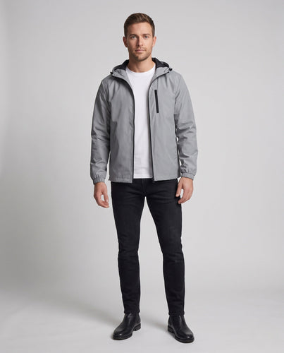 Herrenmode Übergangsjacke mit Kapuze Shop Nory