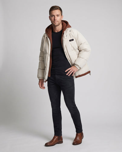 Stylische und warme Daunenjacke Shop Nory für Herren