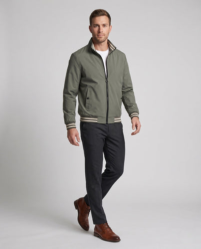 Sportliche Herren Übergangsjacke mit Streifendetails Shop Nory