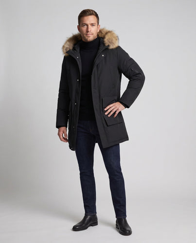 Männer Sportliche Winter Parka Jacke Shop Nory