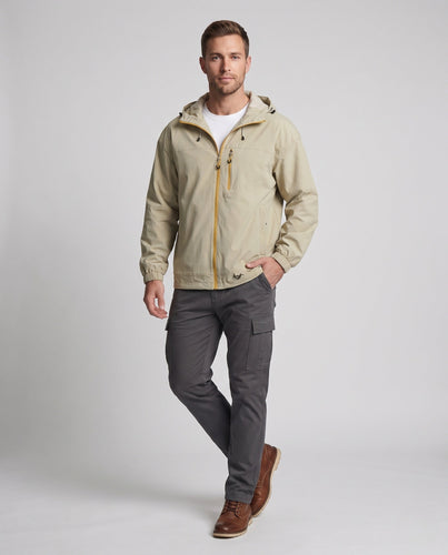 Herren Technische Outdoor-Jacke mit verstellbarem Kapuzenkragen Shop Nory