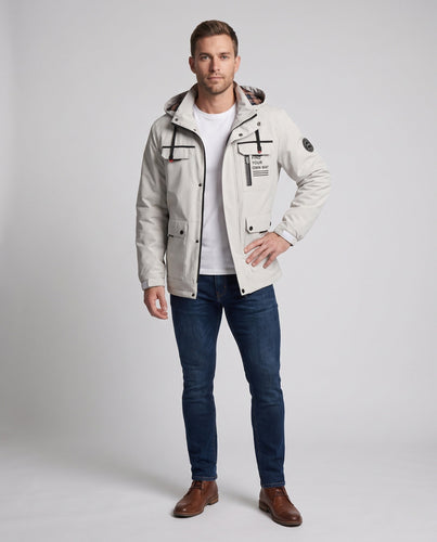 Herren Technische Winterjacke mit abnehmbarer Kapuze Shop Nory