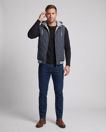 Herren Thermo-Fleece-Weste mit Kapuze Shop Nory