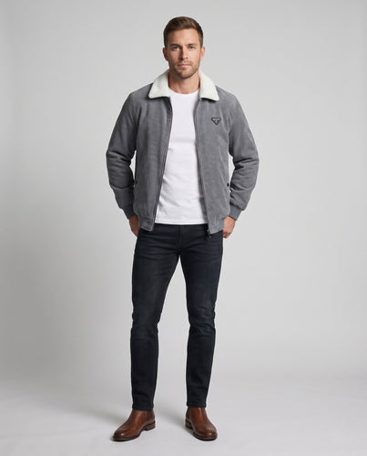 Herren Übergangsjacke mit Teddykragen Shop Nory