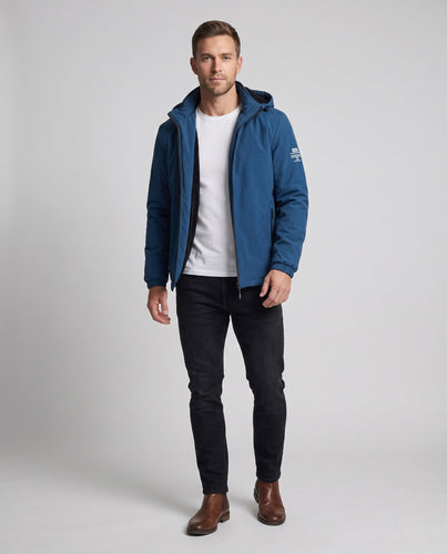 Herren Wasserfeste Übergangsjacke mit verstellbarer Kapuze Shop Nory