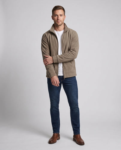 Herren Weiche Fleecejacke mit hohem Kragen Shop Nory 1787797216