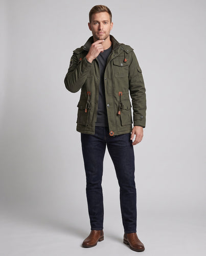 Herren stilvolle Utility-Jacke Shop Nory