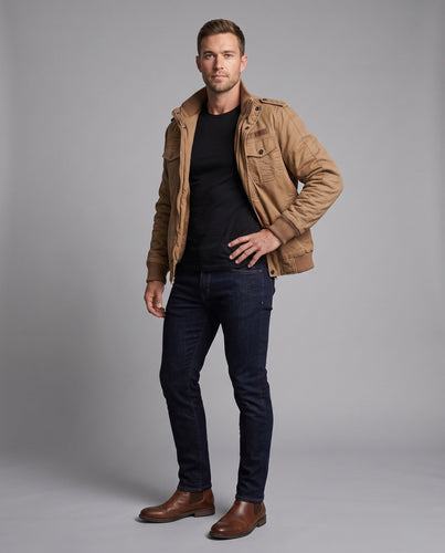 Herren Winterjacke mit Fleece-Futter und multifunktionalen Taschen Shop Nory
