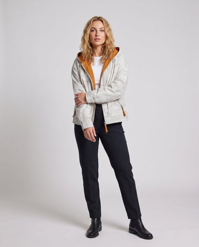 Damen Modische Übergangsjacke mit Kapuze Shop Nory