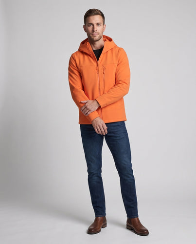 Herren Atmungsaktive Softshell-Jacke mit Ergonomischer Kapuze, Reißverschluss-Brusttasche & Verlängertem Rückenbund Shop nory