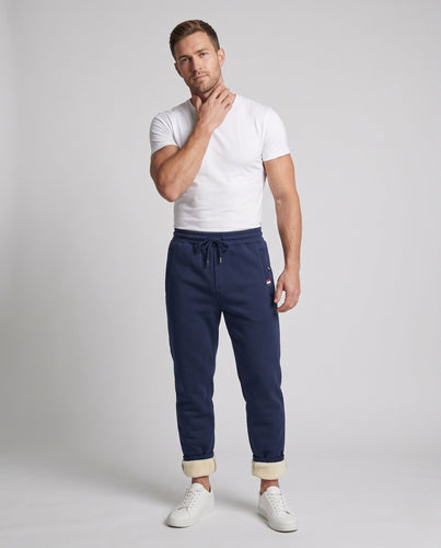 Herren isolierte Thermo-Jogginghose mit Teddy-Futter und elastischem Kordelzugbund Shop nory