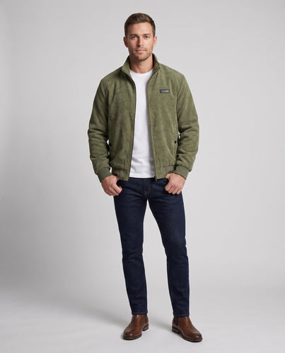 Herren Cordura Sherpa Übergangsjacke mit Stehkragen, wärmendem Teddyfutter & Reißverschluss Shop nory