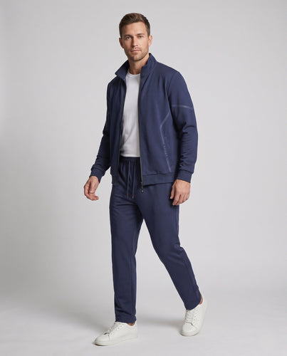Herren Sportlicher Trainingsanzug mit Reißverschlussjacke & elastischer Jogginghose aus Funktionsjersey Shop Nory