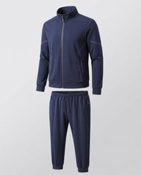 Blau mit Bündchen