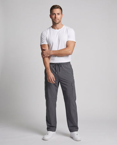 Herren Technische Cargo-Freizeithose mit Reißverschlusstaschen und Elastbund Shop Nory