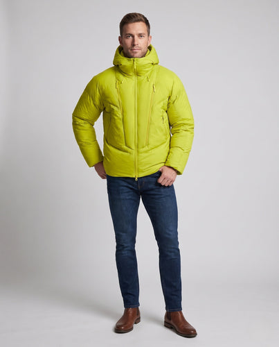 Herren Wattierte Langparka mit Thermoisolierung, hoher Kapuze und Zwei-Wege-Reißverschluss Shop Nory