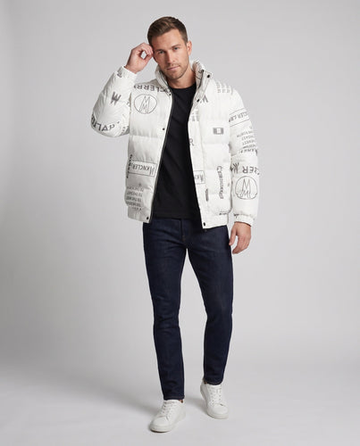 Herren Wattierte Steppjacke mit metallischem Glanz, kurzer Stehkragen & elastischem Saum Shop Nory