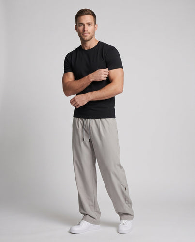 Herren Weite Utility-Baggy-Hose mit Tunnelzugbund, Multifunktions-Taschen & tiefem Schritt Shop Nory